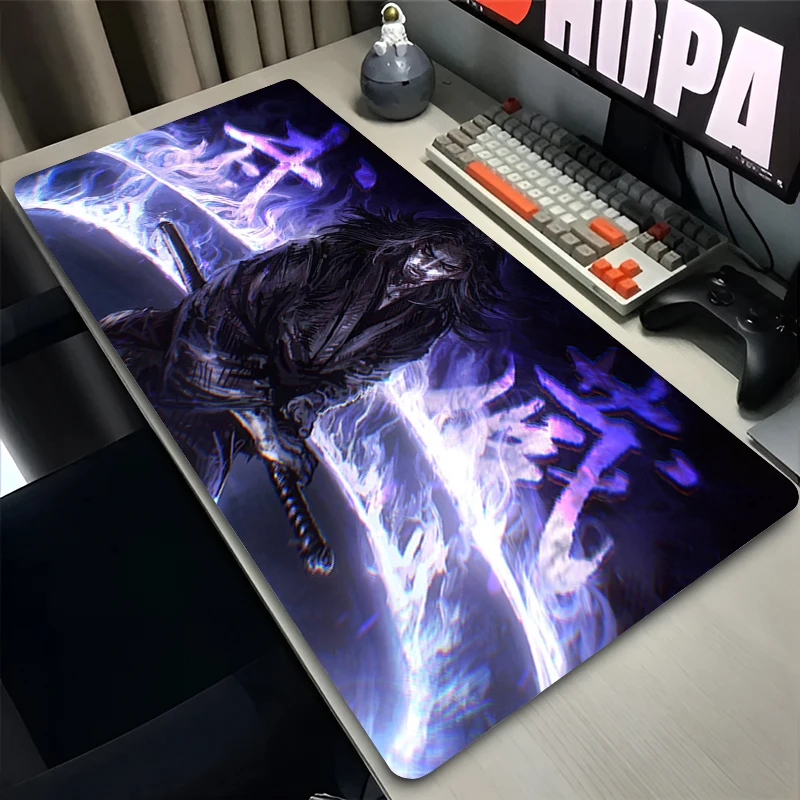 Blue Power Anime Mouse Pad Gamer Vagabond Mouse Pad